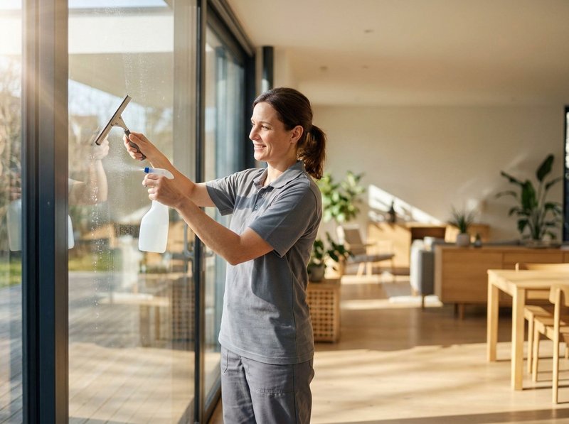 Nettoyage des vitres intérieures accessibles